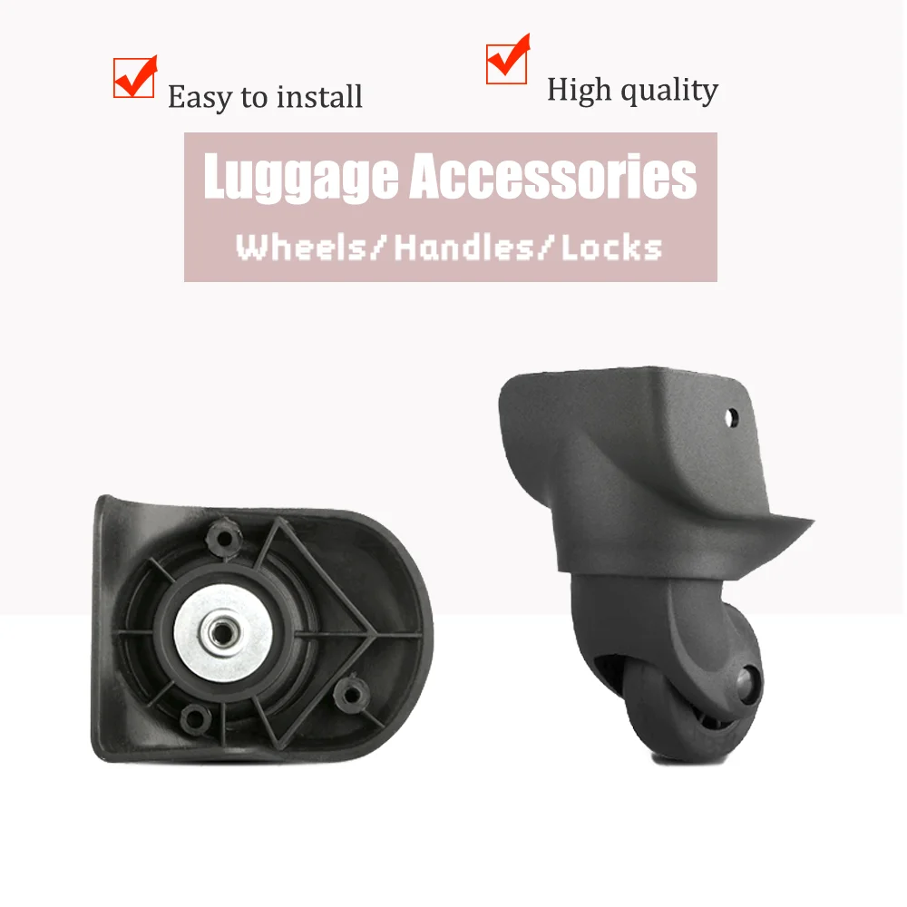 Universal W077 Soft Spinner Wheels, Replacement Casters for Fabric Luggage, Silent & Durable