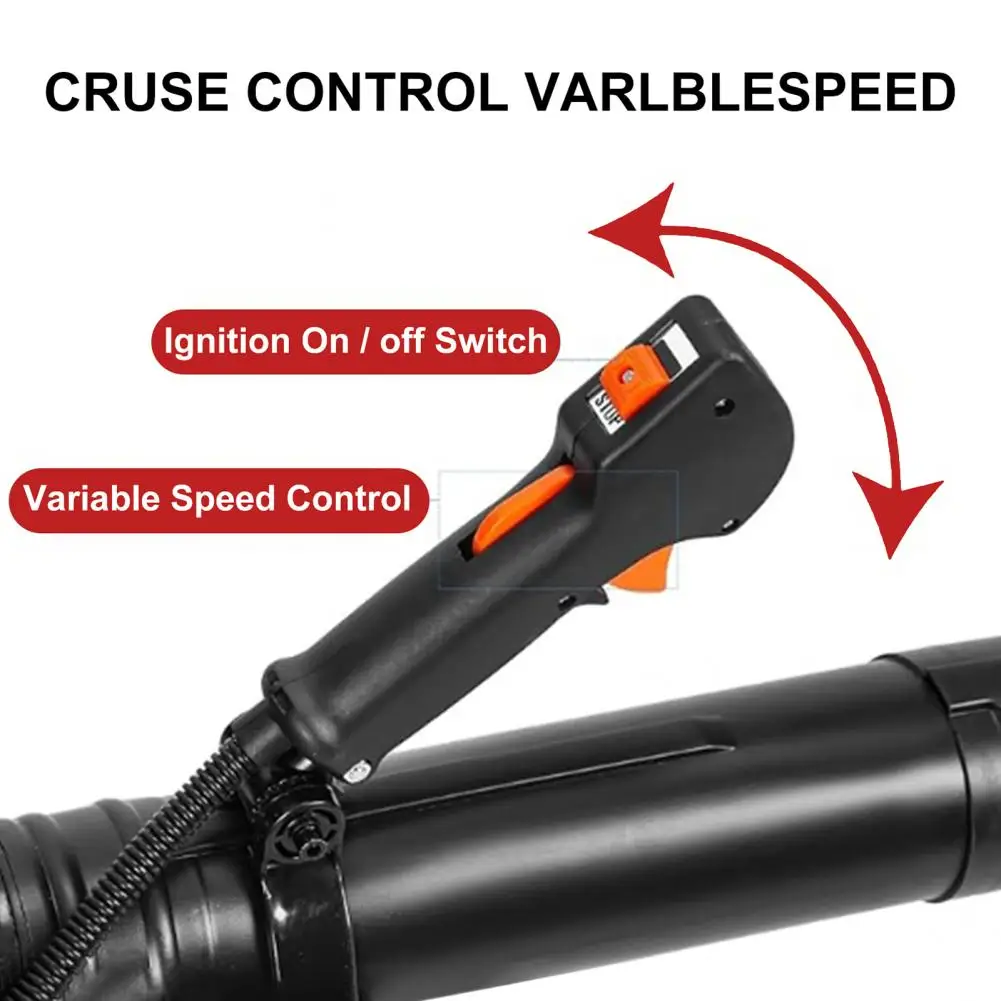 2-Stroke Snow Leaves Blower,80CC Gas Powered Backpack Style Road Dust Leaf Blower,900CFM Air Volume Easy Start Air Blower