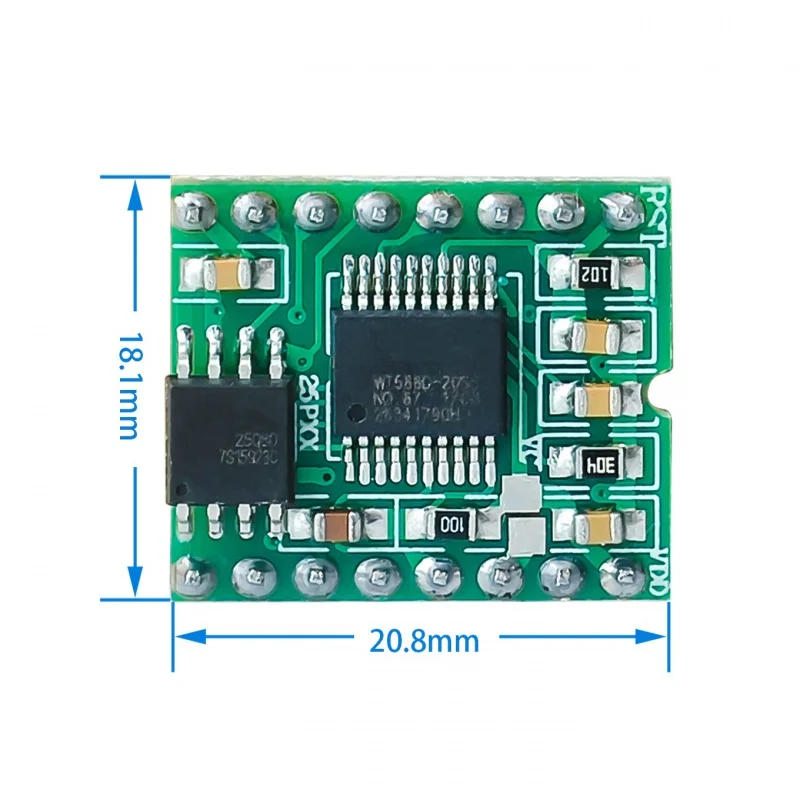 Audio Player for arduino, new model WT588D-16p, 8M, voice sound, 1 pcs