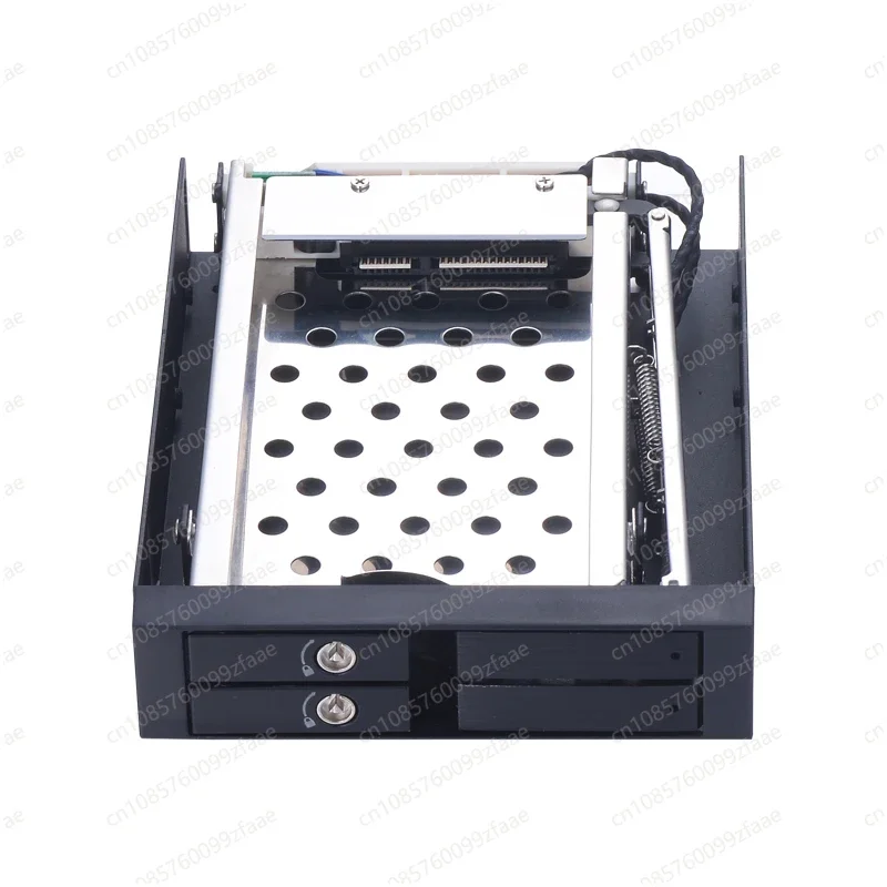 Chassis Floppy Drive 2.5 Inch SATA Double Layer SSD Hard Disk Box Aluminum Alloy Door with Lock Free Tool Support Hot Swap