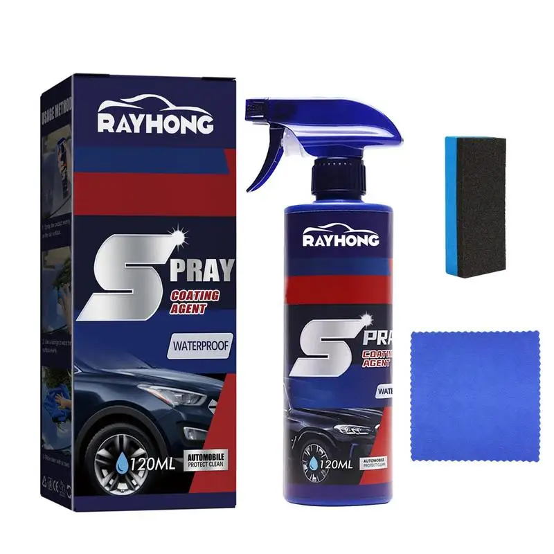 

Car Polish Spray 3 In 1 High Protection Car Shield Coating 120ml Car Waterless Wash Ceramic Spray Car Shield Coating Car Paint