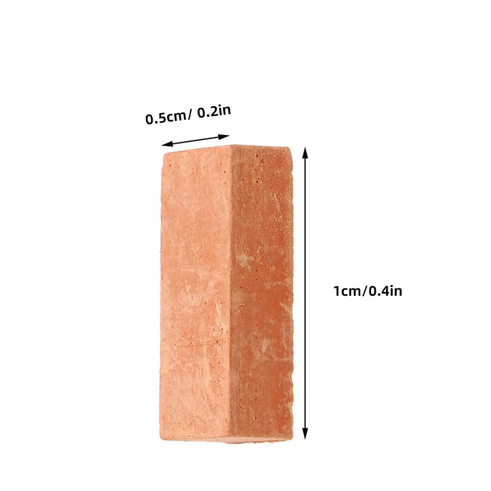 150Pcs Miniature Wall Bricks Realistic Brick Decor for Diorama Sand Table Landscape DIY Scene Supplies