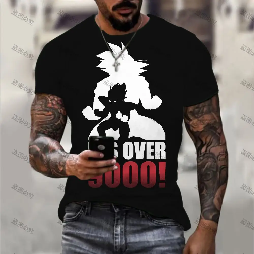 Vegeta Goku Dragon Ball Z Harajuku Style T-shirt Men New T-shirts 2024 Hip Hop Trend Anime 110-6XL Super Saiya Short Sleeve Y2k