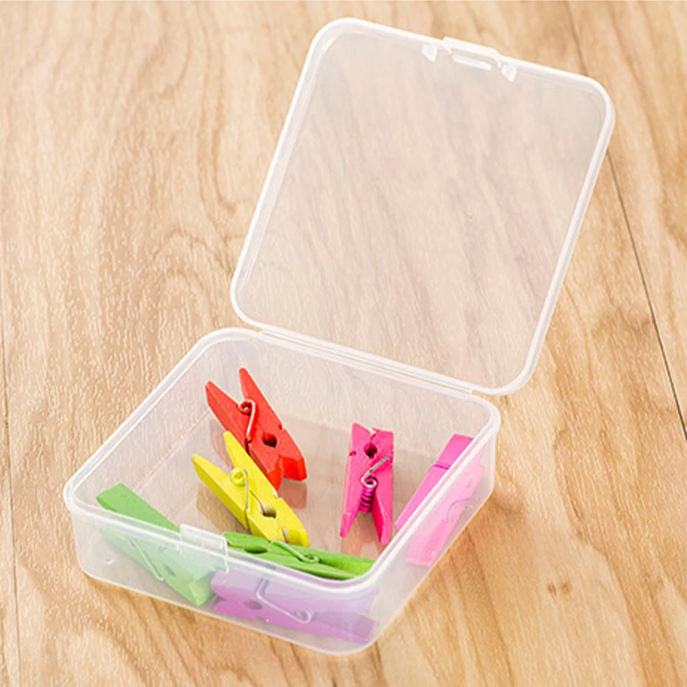 

5pcs Storage Boxes Clear Lid Plastic Containers Reusable Small Parts Organizer Smooth Durable Sealed Easy Electronics Jewelry
