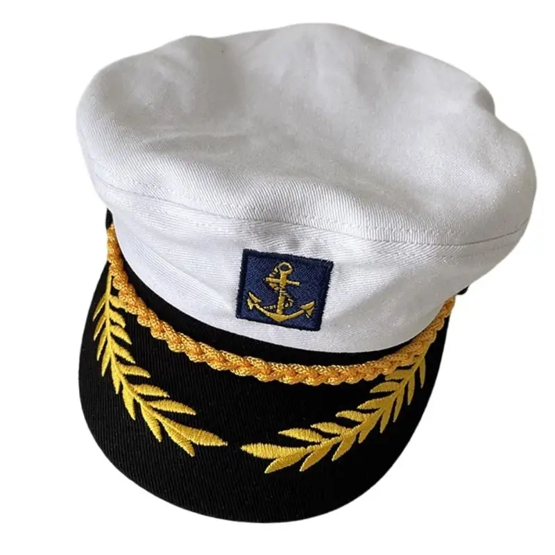 39BD قبعة الإبحار أغطية الرأس القطنية القابلة للتعديل للنساء والرجال لعب دور زي الهالوين