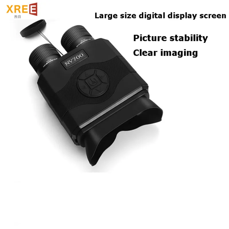 All black HD monitoring binocular infrared widescreen binocular digital night vision instrument