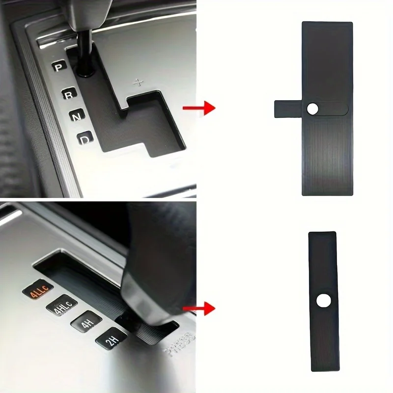 

Gear Lever Dust Cover, Gear Lever Cover, Gear Shift Panel Dust Cover 8015A065/8015A066, for Mitsubishi Pajero V93W V97W V87W