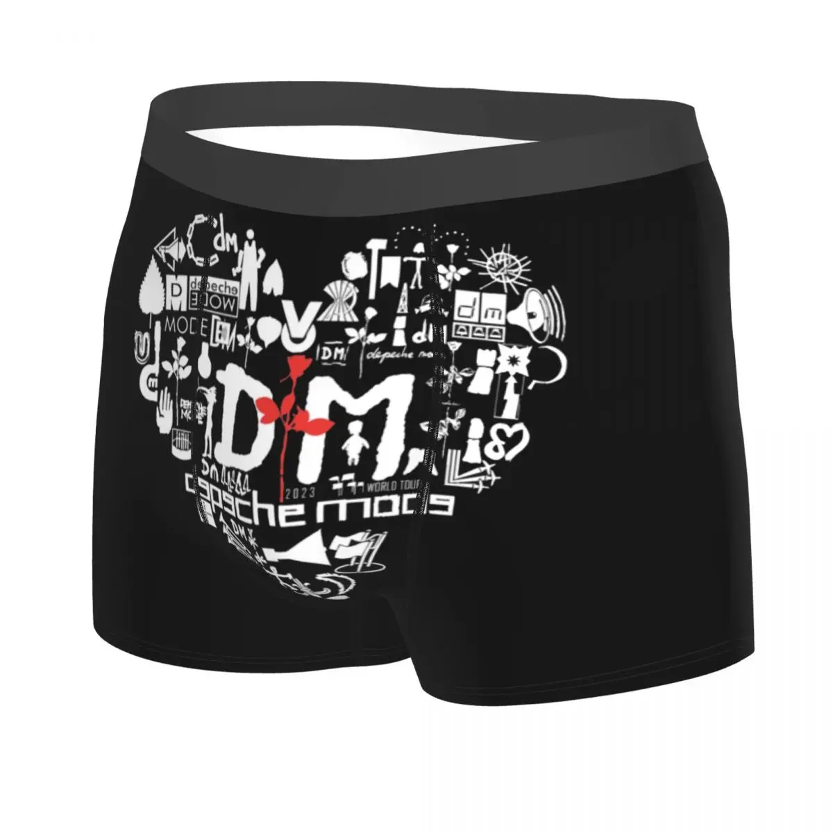 Custom Depeche Cool Mode Electronic Rock Underwear Male Printed Custom Boxer Briefs Shorts Panties Soft Underpants