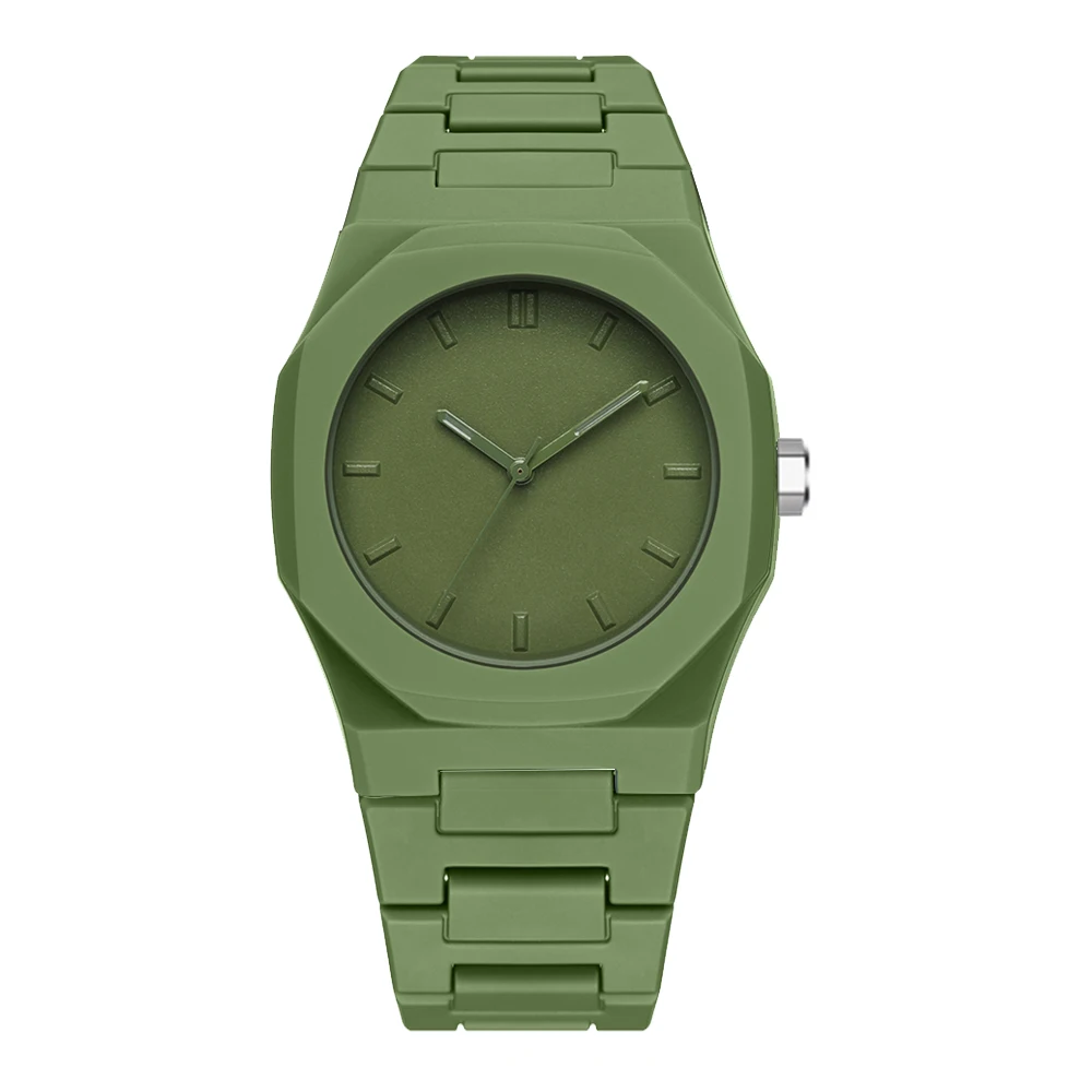 Men's Creative Military Quartz Watch, Silicone Strap