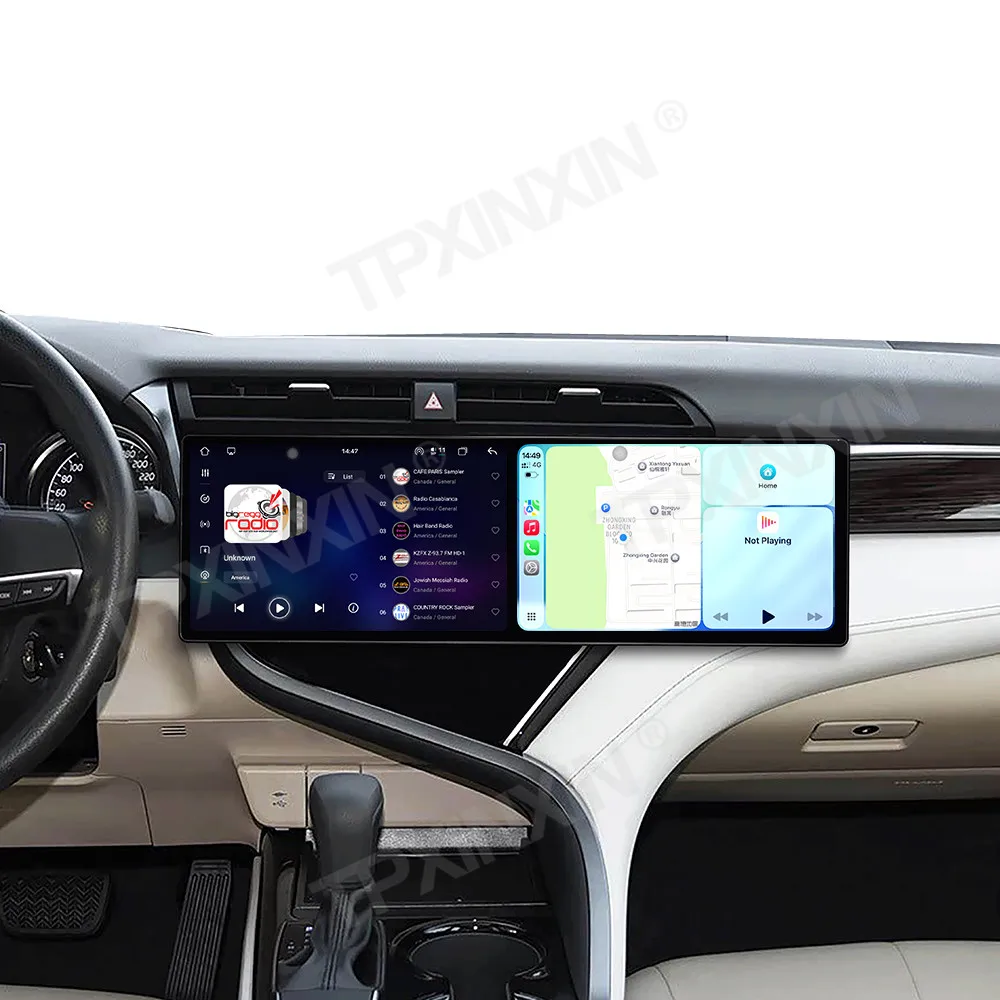 

10.1" Dual Screen Car Radio For Toyota Camry 2016-2019 Multimedia Video Player Auto GPS Navigation Carplay Head Unit Auto Parts