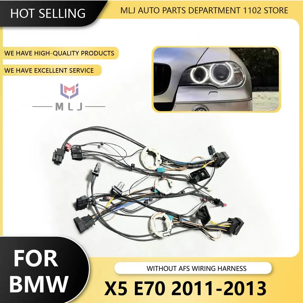 

NEW LED Headlight Wiring harness FOR BMW X5 E70 2011-2013 Without AFS headlight internal wiring harness plug line group circuit