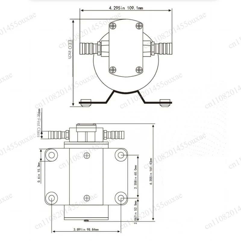 12V 24V 14L/min DC Gear Oil Pump Pure Copper Gear Self-Priming Pump for Diesel Engine Lubricating Oil