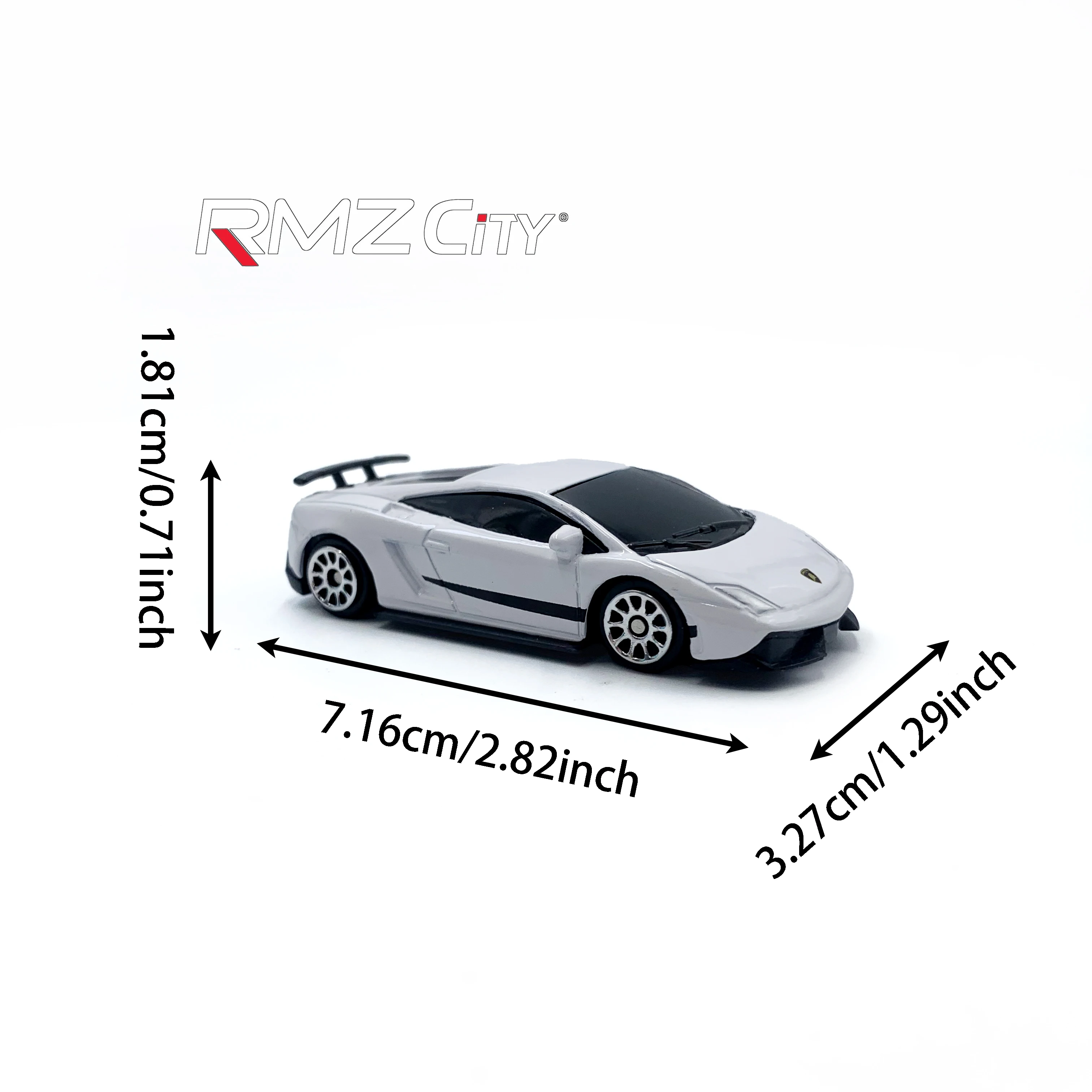 Mini Lamborghini Gallardo LP570 - ألوان متعددة متوفرة تناسب راحة اليد الخاصة بك هدية سيارة لعبة للأمام #2