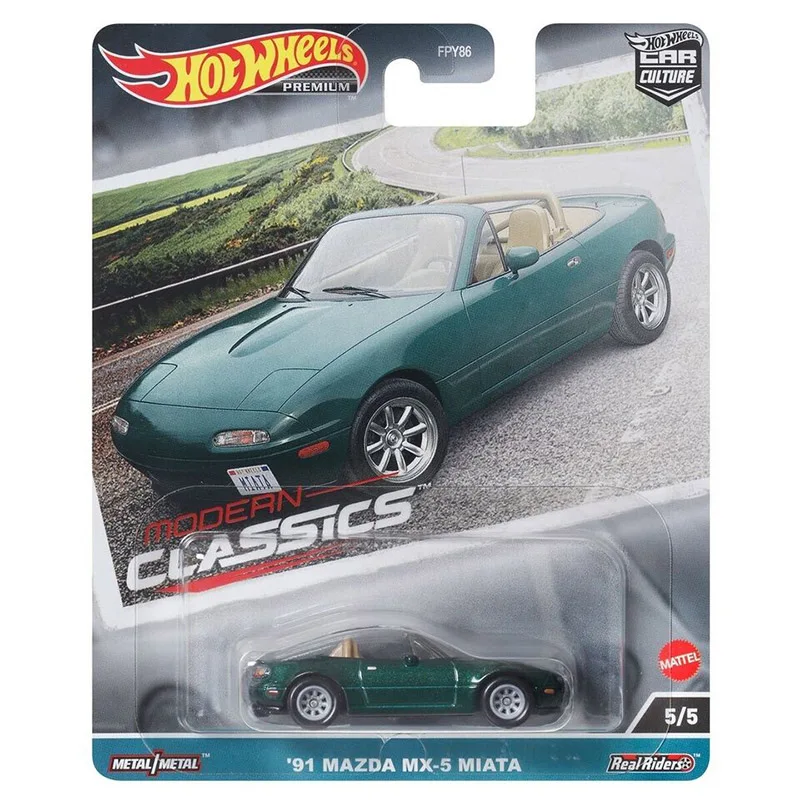 Hot Wheels Premium Car Culture 2023 Modern Classics Honda Civic EG Toyota Altezza Mazda MX-5 1/64 Diecast Car Toy Boy Gift FPY86