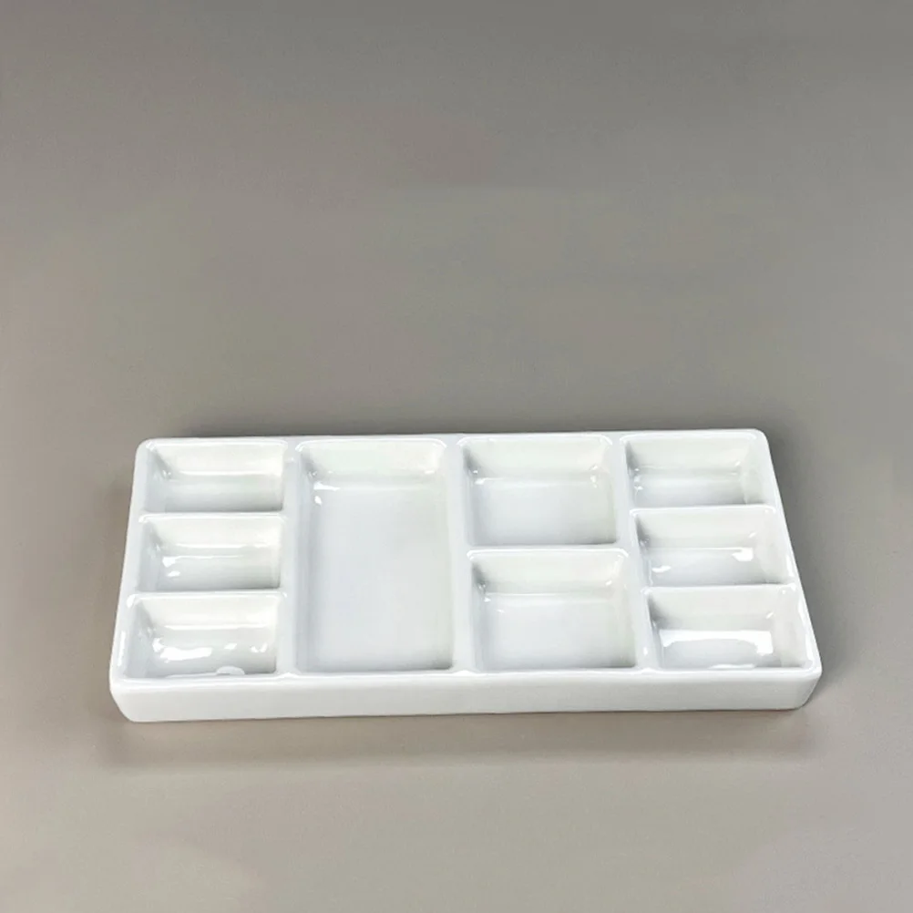Palette Paint Trays for Painting Wet Ceramic Plastic Pallets Plate Watercolor Porcelain Gouache