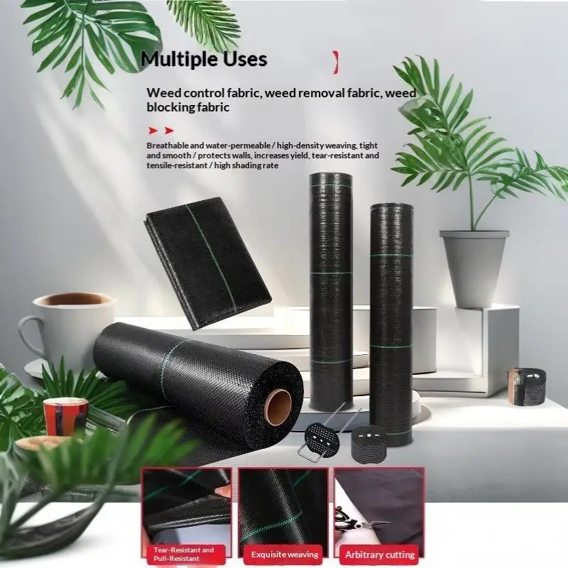 Breathable Weed Barrier Landscape Fabric Anti Grass Weed Cloth Durable Strong Membrane for Outdoor Patio Garden Landscaping