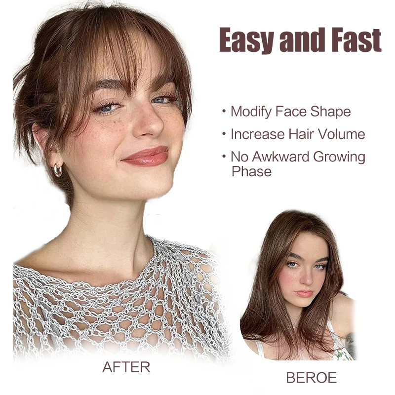 100% الشعر البشري 25 سنتيمتر ثلاثية الأبعاد الانفجارات الهوائية 13X12 سنتيمتر Hairnet النساء مستقيم هامش الانفجارات القبعات العالية كليب في قطع الشعر مع شعر حقيقي