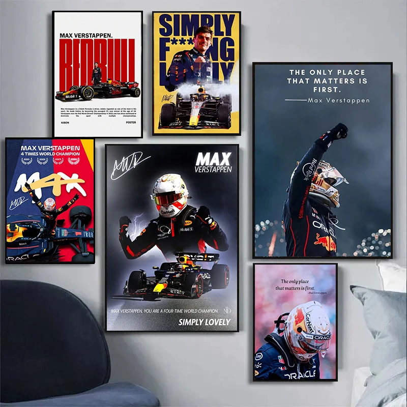 f-f1-m-max-v-verstappen-race-Плакат-hd-art-sticky-wall-art-Домашняя-гостиная-Бар-Украшение-Подарочные-постеры-f1-racing-Плакат-Декор