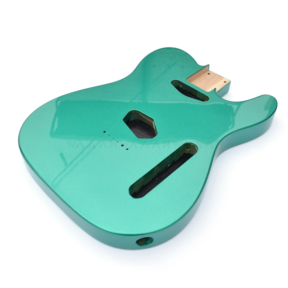 Metal Green Color Alder Wood TL Guitar Body Style Electric Guitar Body High Gloss Finished for TL Guitar Kits Building Parts