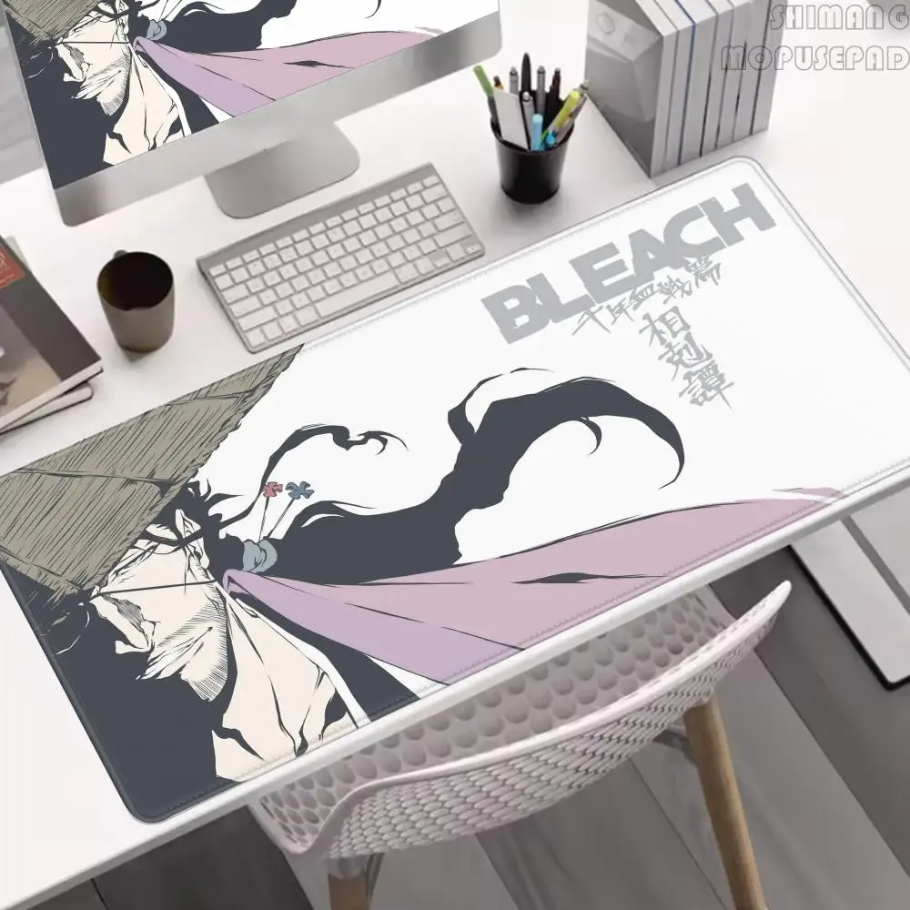 Bleach Shunsui Kyoraku Large Anime Desk Mat Big Mouse Pad Luxury Desktop Cartoon Gaming Gamer Keyboard Office Computer Cushion
