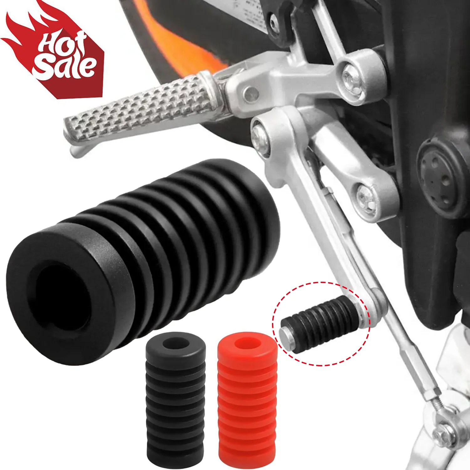 

Universal Motorcycle Gear Shift Lever Foot Pad Pedal Rubber Cover Moto Pedal Cover Shifter Lever Pad For Yamaha Kawasaki Honda