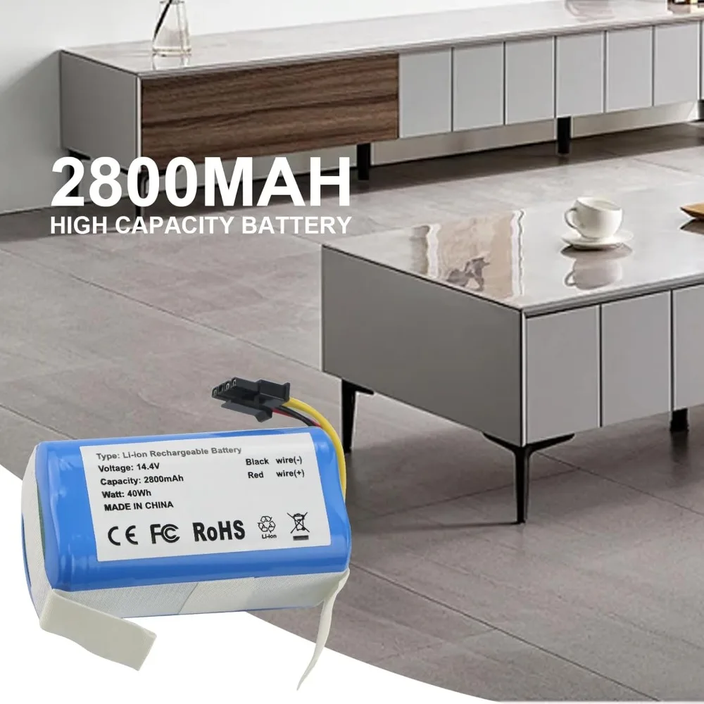 

100% новый литий-ионный аккумулятор 14,4 В 3500 мАч для Cecotec Conga 1290 1390 1490 1590, сменный аккумулятор для робота-пылесоса