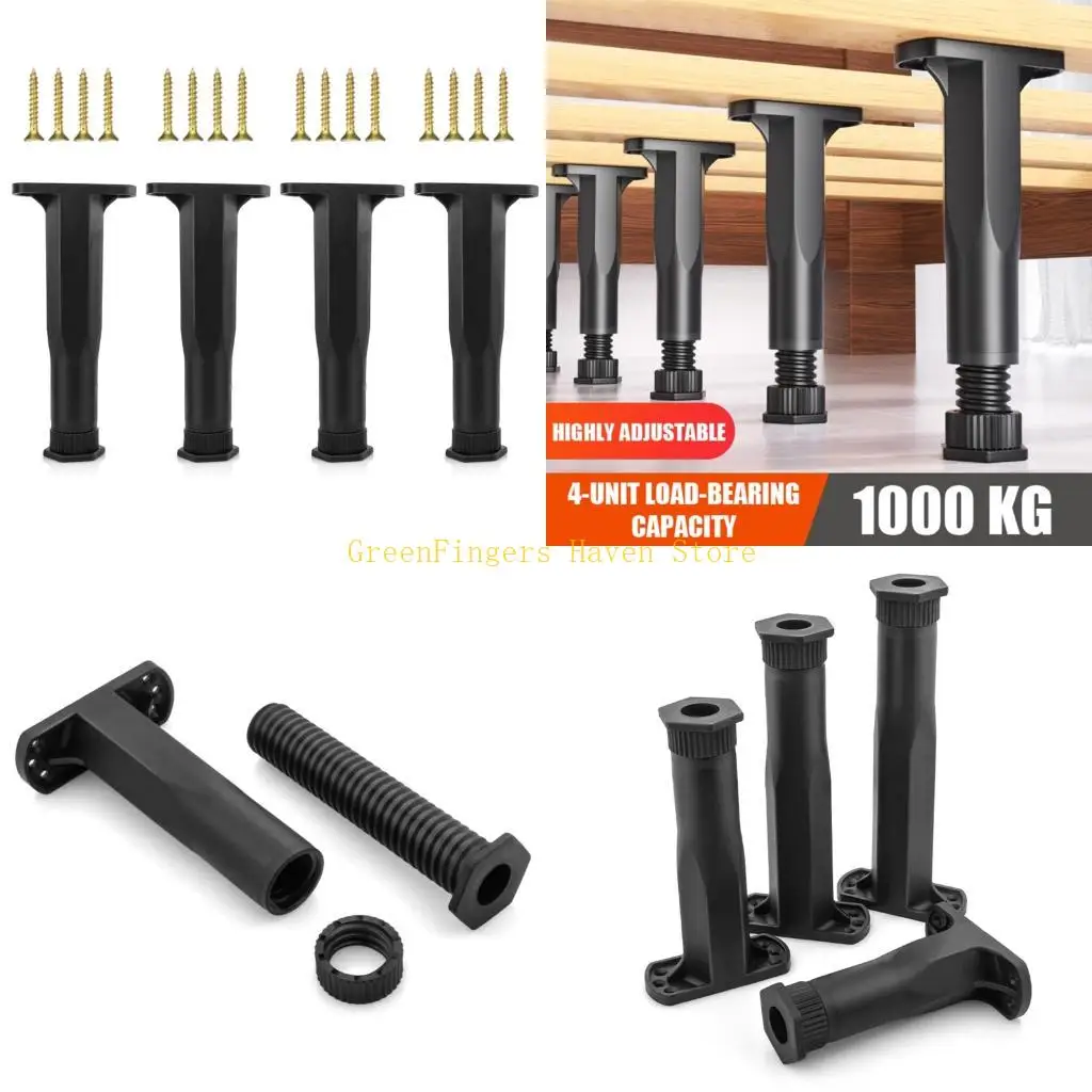 

F68D 4Pcs Adjustable Leveling Feet Furniture Hardware Feet For Various Furniture Type