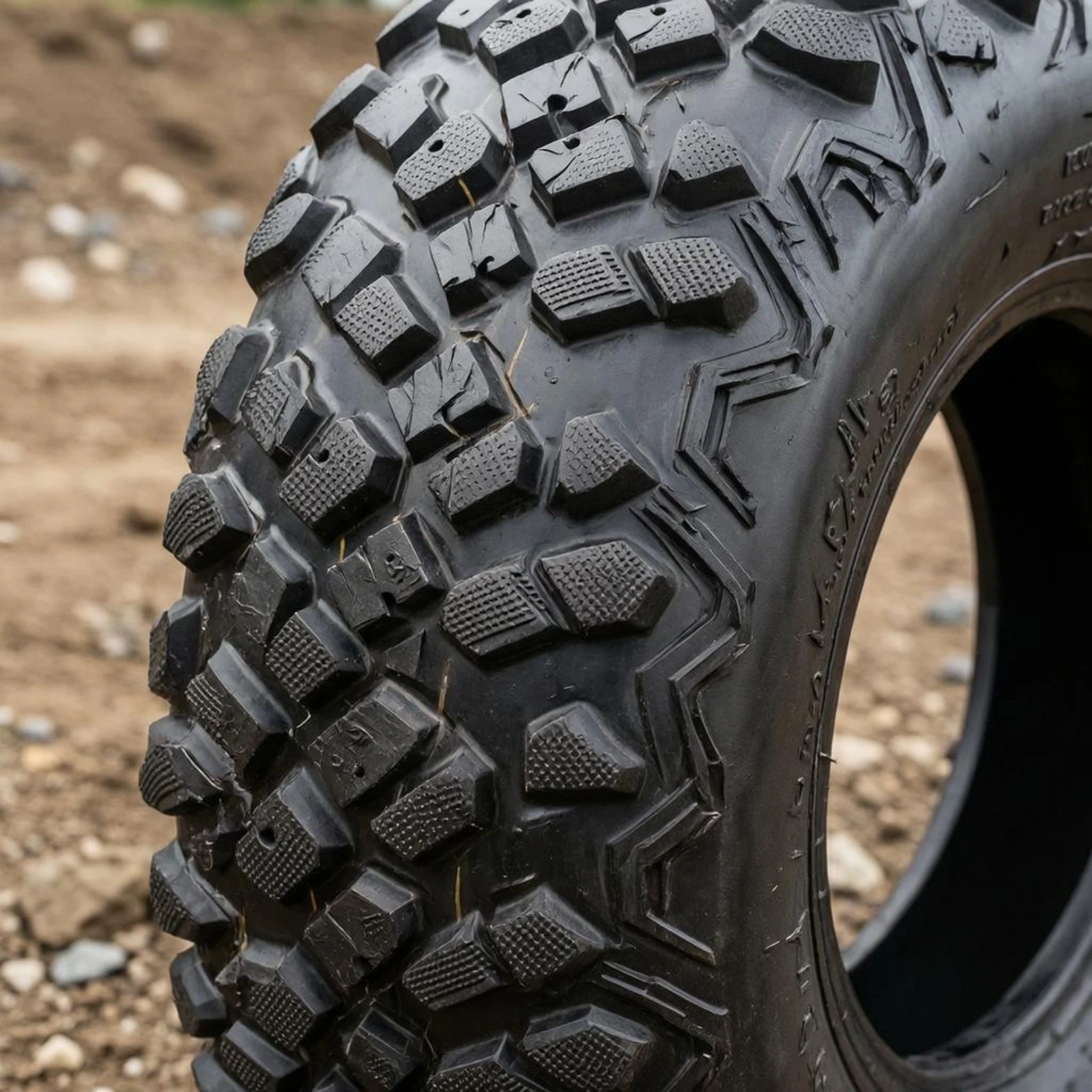 Heavy-duty A-pattern Groove Tire Off-road Rough Terrain Deep Tread for Kart and Sand Vehicle Use