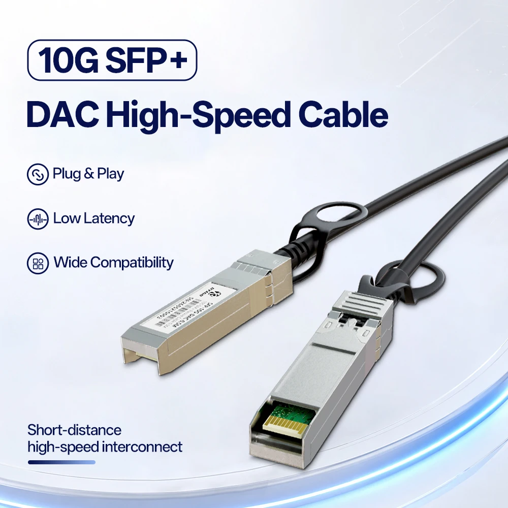 BYXGD 10G SFP+ zu SFP+ DAC-Kabel, passives Direct-Tie-Kupferkabel, 0,5 m – 7 m, für TP-Link, D-Link, Netgear, Ubiquiti Switch Server