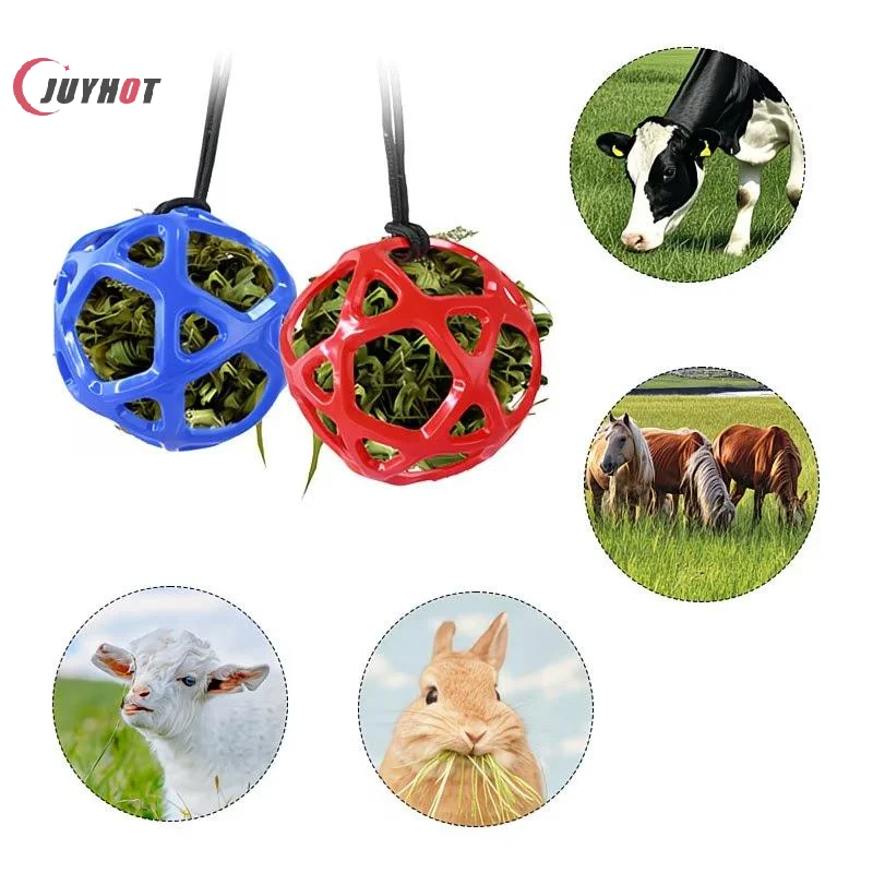 

Hanging Hay Feeder With A Rope, Horse Treat Ball, Resistant To Chewing, Horse Goat Sheep Toy Ball Relieve Stress Outdoor Feeding