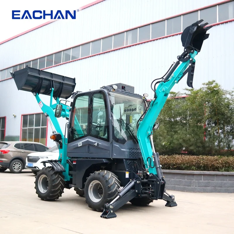 Hot Product CE Certified Backhoe Loader Gardens Shovel Backhoe Loader Digger Diesel Wheel Excavator Backhoe Loader Customized