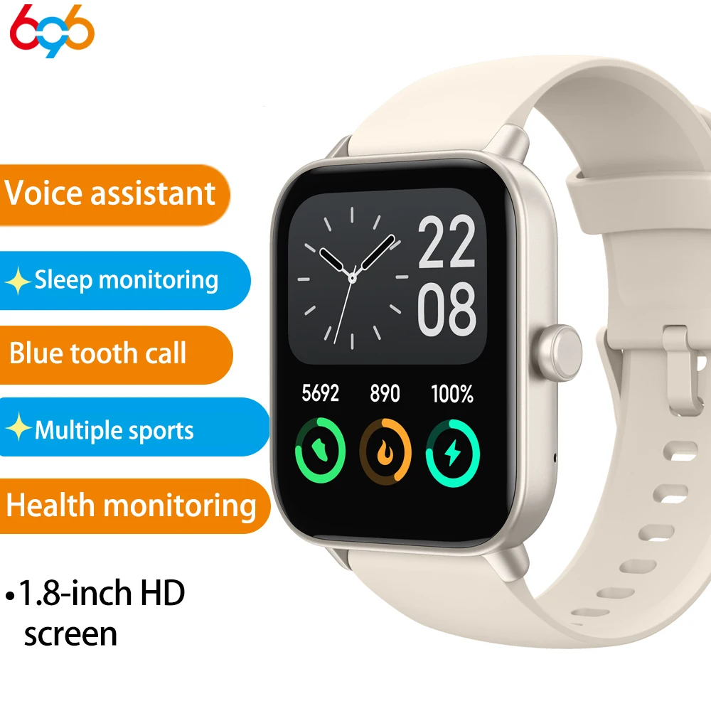 New Smart Watches For Men Women Blue Tooth Call Smartwatch 1.8