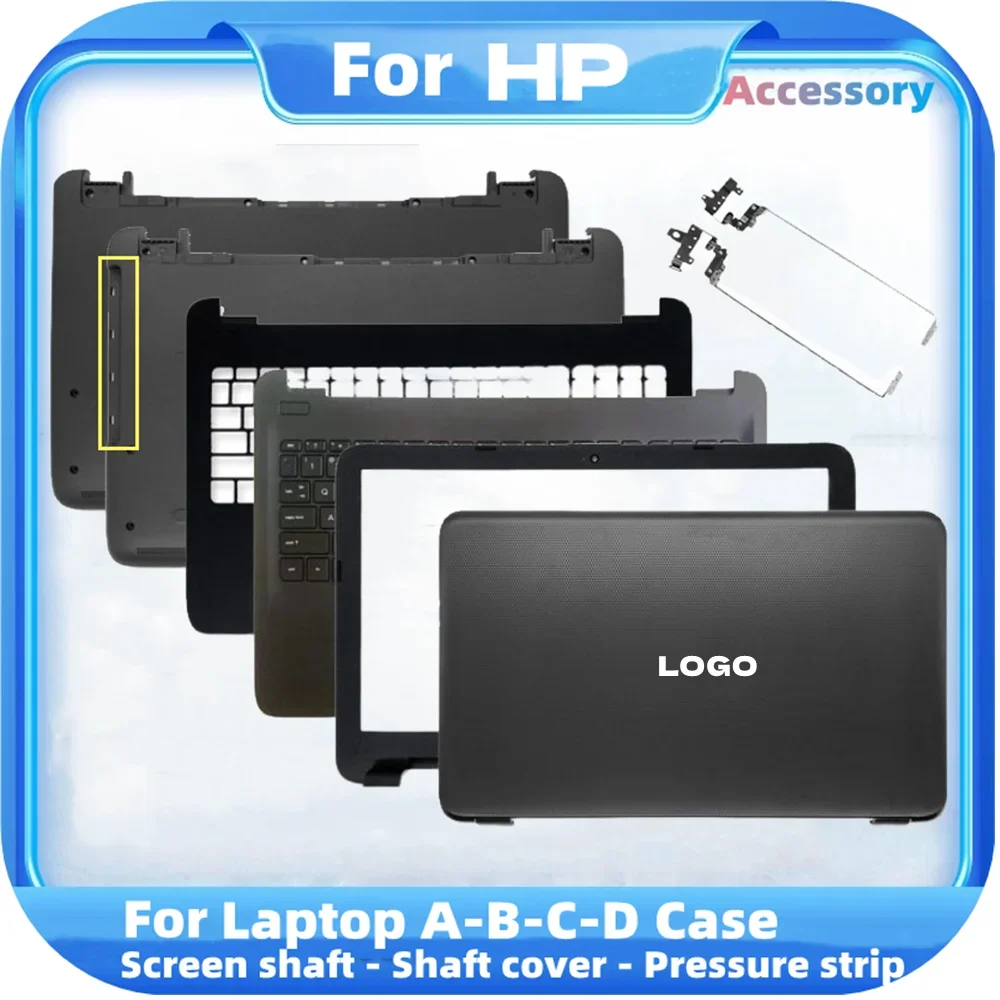 

NEW LCD Back Cover For HP 250 255 G4 G5 15-AC 15-AY 15-AF TPN-C125 C126 Front Bezel/Hinges/Palmrest/Bottom Case 900263-001 Black