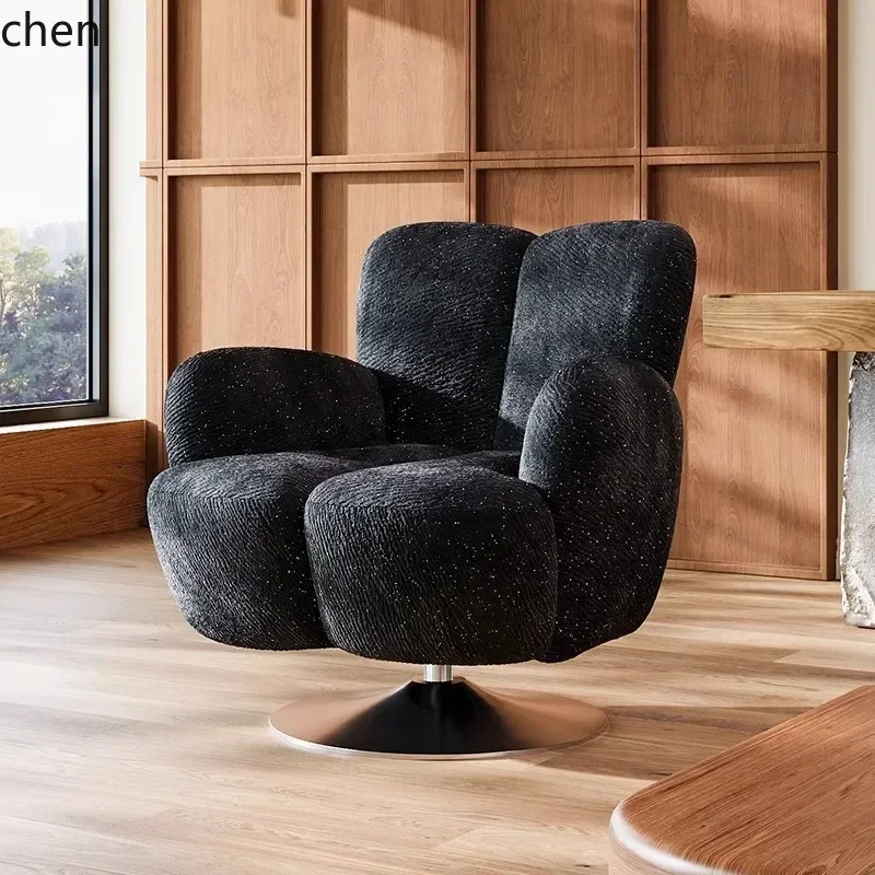P6/15   Single Sofa Chair Living Room Bedroom Sofa Starry Sky Rotating Chair