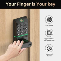 Viladepot Smart Lock Fingerprint Door Lock TYPE-C Interface App Control Passcode Unlock Electronic Touchscreen Keypad Handle 4