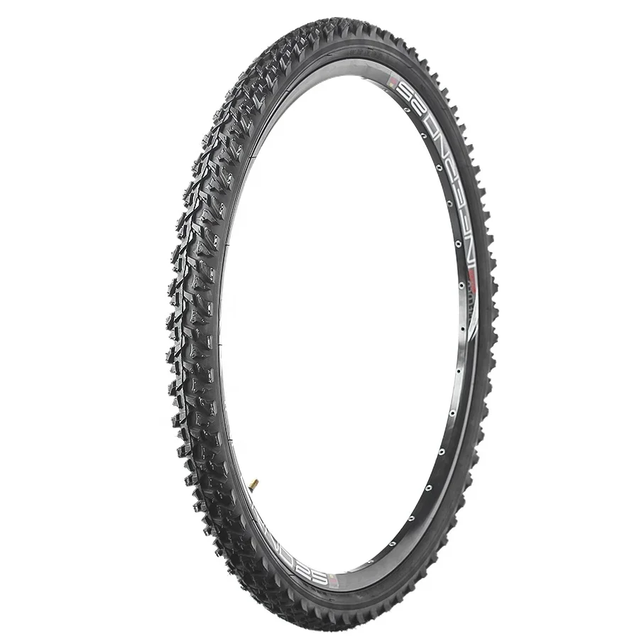 K849 24/26inch Mountain MTB Bicycle Tyre BMX 24*1.95/26x1.95/2.1 Black Red Line Thickened Cross-country Tire