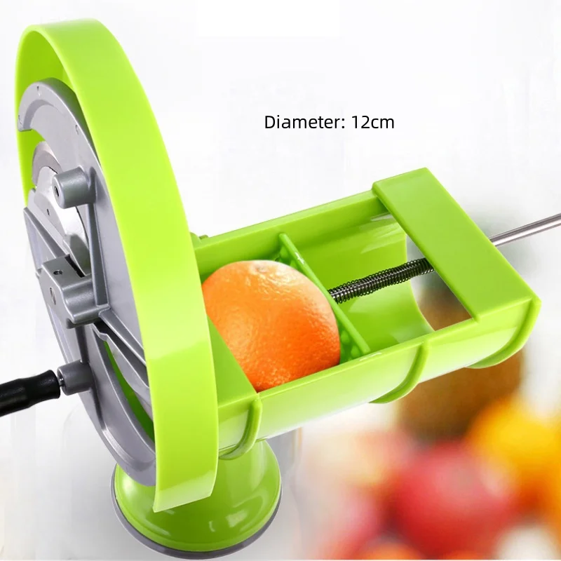 Multifunctional Manual Lemon Slicer Adjustable Thickness Fruit Slicer Hand-cranked Fruit and Vegetable Slicer