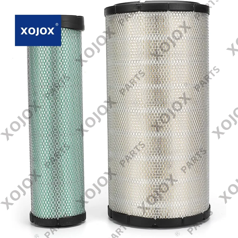 

XOJOX Air Filter 600-185-4125 600-185-4100 40C1033 40C1032 11N6-27040 11N6-27030 Fikowjs Fits for Daewoo DB58T DH200W Wheel Exca