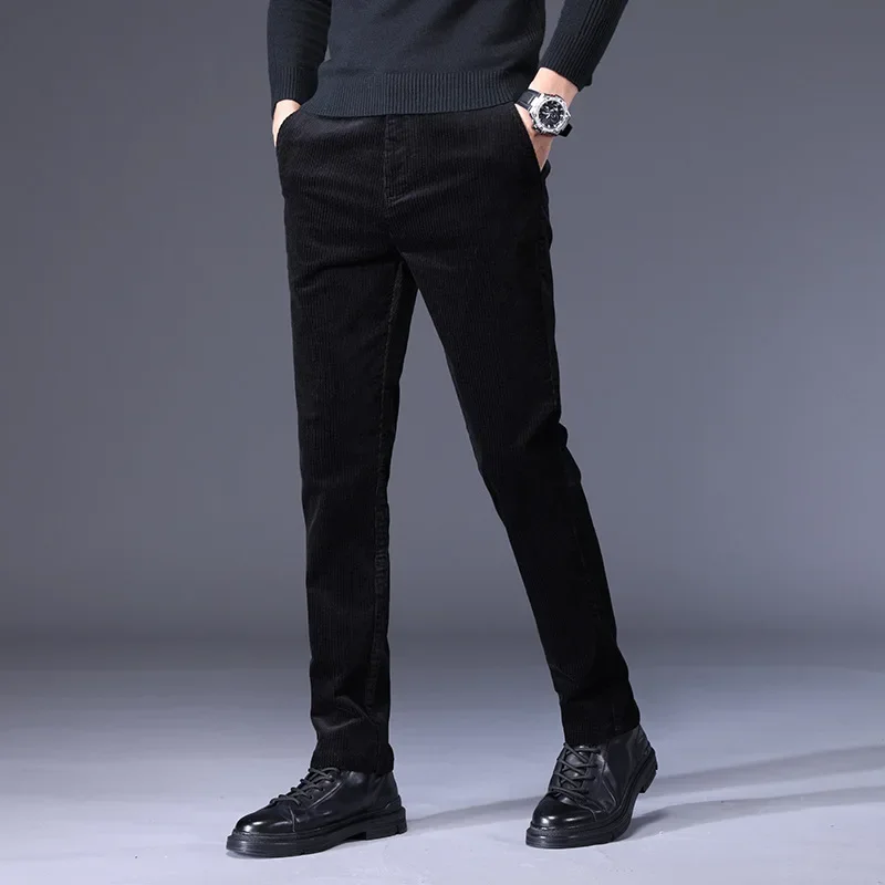 2024 Winter and Autumn Mens High Quality Cotton Casual Pants Sweatpants