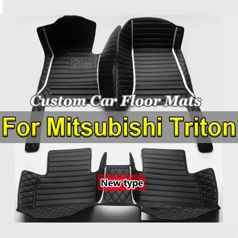 Car Mats For Mitsubishi Triton L200 Sportero Hunter Strakar KA 2005~2014 Waterproof Floor Mat Car Accessories Interior