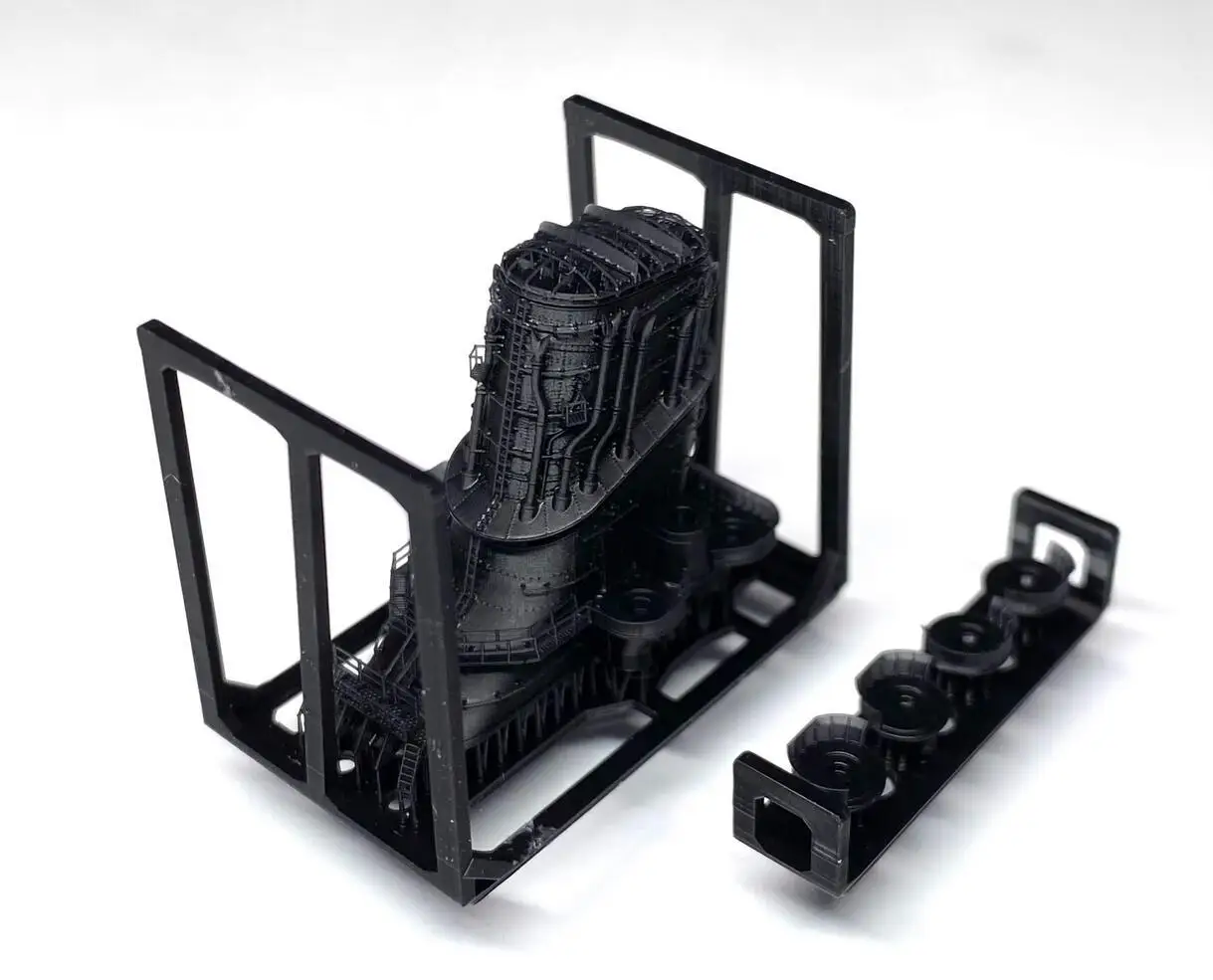 BUNKER IJN70105 1/700 IJN Yamato Smokestack & Structuse 3D Print Parts