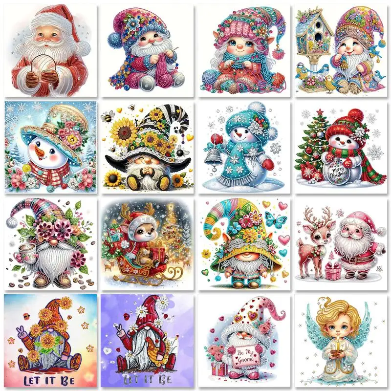 

Diamond Painting Kits For Adults Santa Claus 5d Special Shape Diamond Art Kits For Beginners Diy Crafts Handmade Home Wall