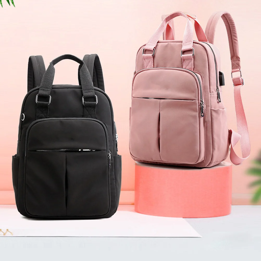 حقيبة ظهر للشحن ذات سعة عالية للكمبيوتر المحمول، منفذ USB، خفيفة الوزن ومقاومة للماء، حقيبة مدرسية للأعمال للرجال والنساء