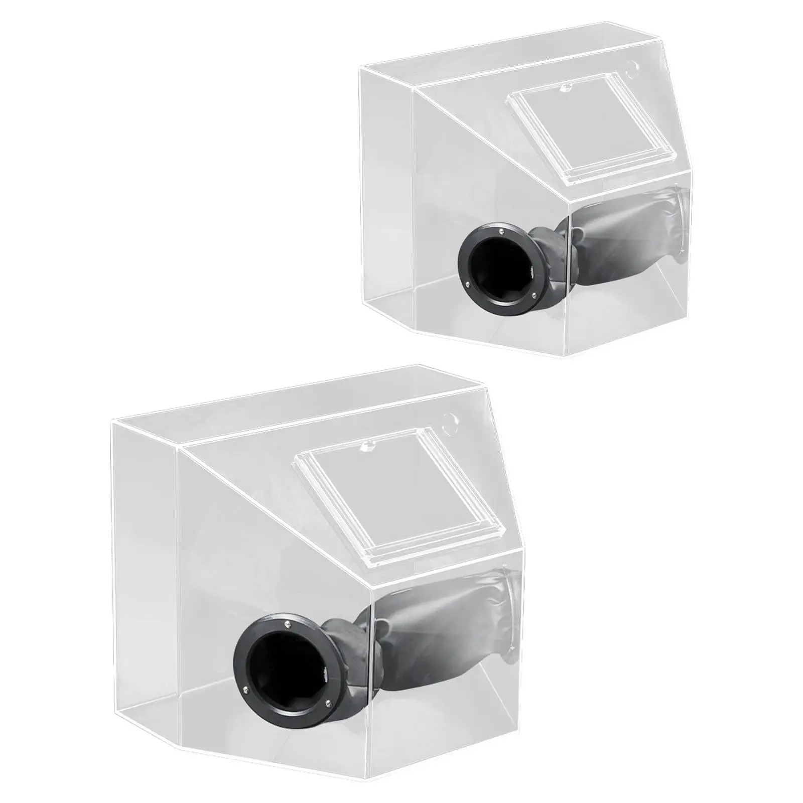 

Acrylic Grinding Dust Box Enclosed for Coloring Work Metal Cutting Sanding