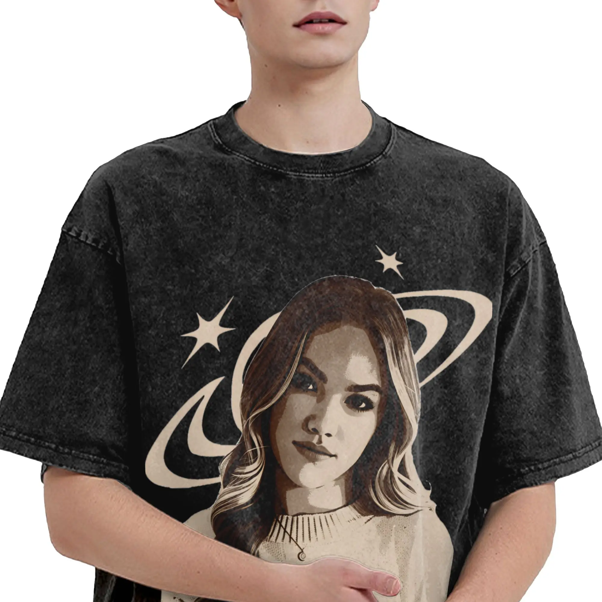Freya Skyes  T-Shirt Beach  Vintage T Shirts Cotton Popular Tshirt For Couple Short Sleeve Printed Tees