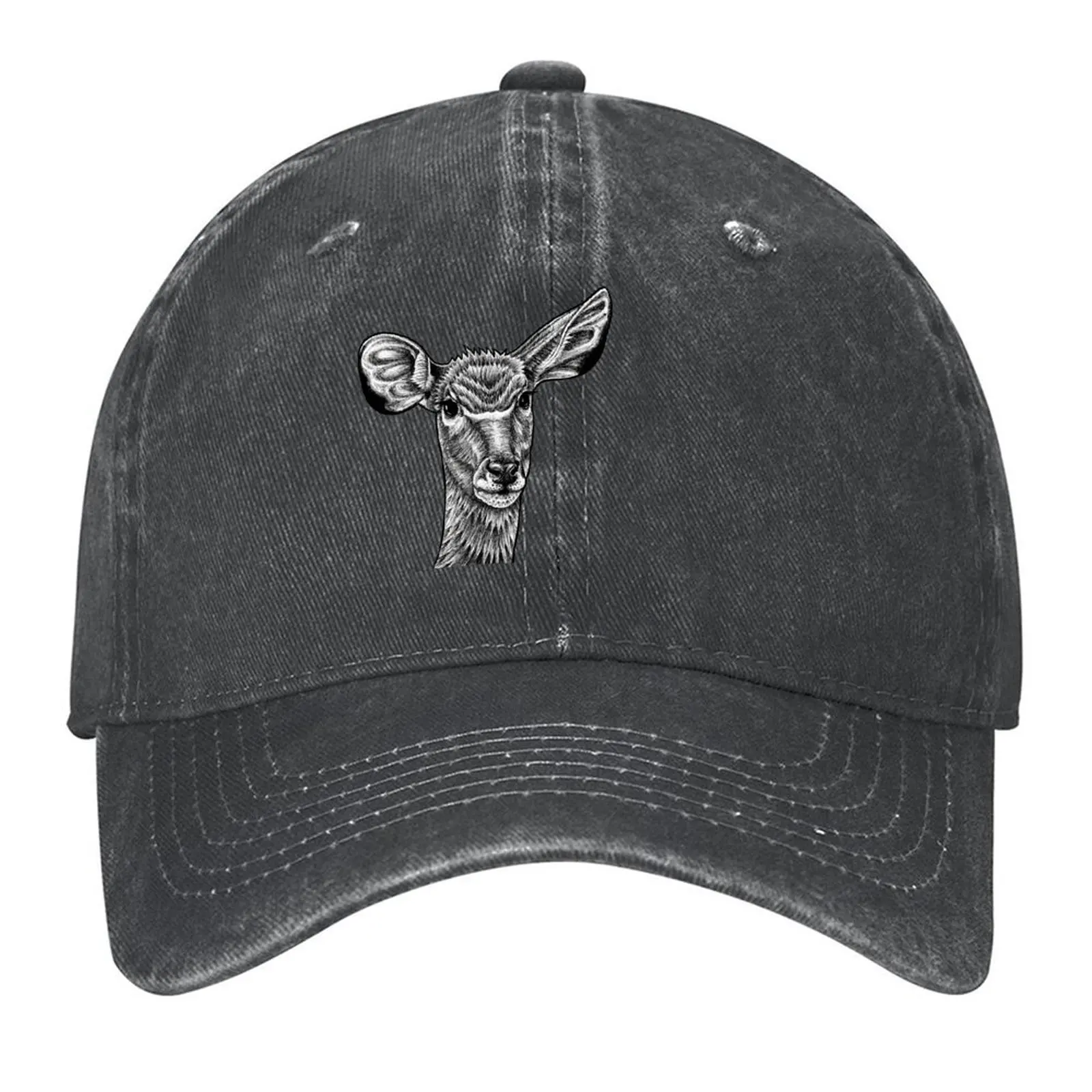 

Greater kudu - ink illustration Baseball Cap tea Hat Bobble Hat Anime Cosplay Ladies Men's