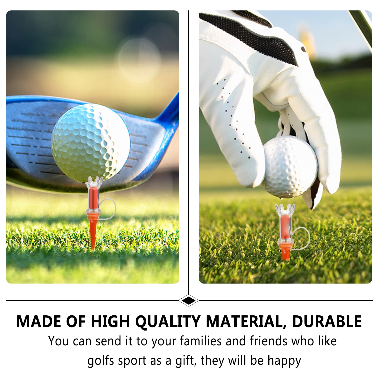 

Golf Claw Shaped Tees Lightweight Portable Golfs Ball Holder Rack Supplies Accessories Bright Color Strong Durable