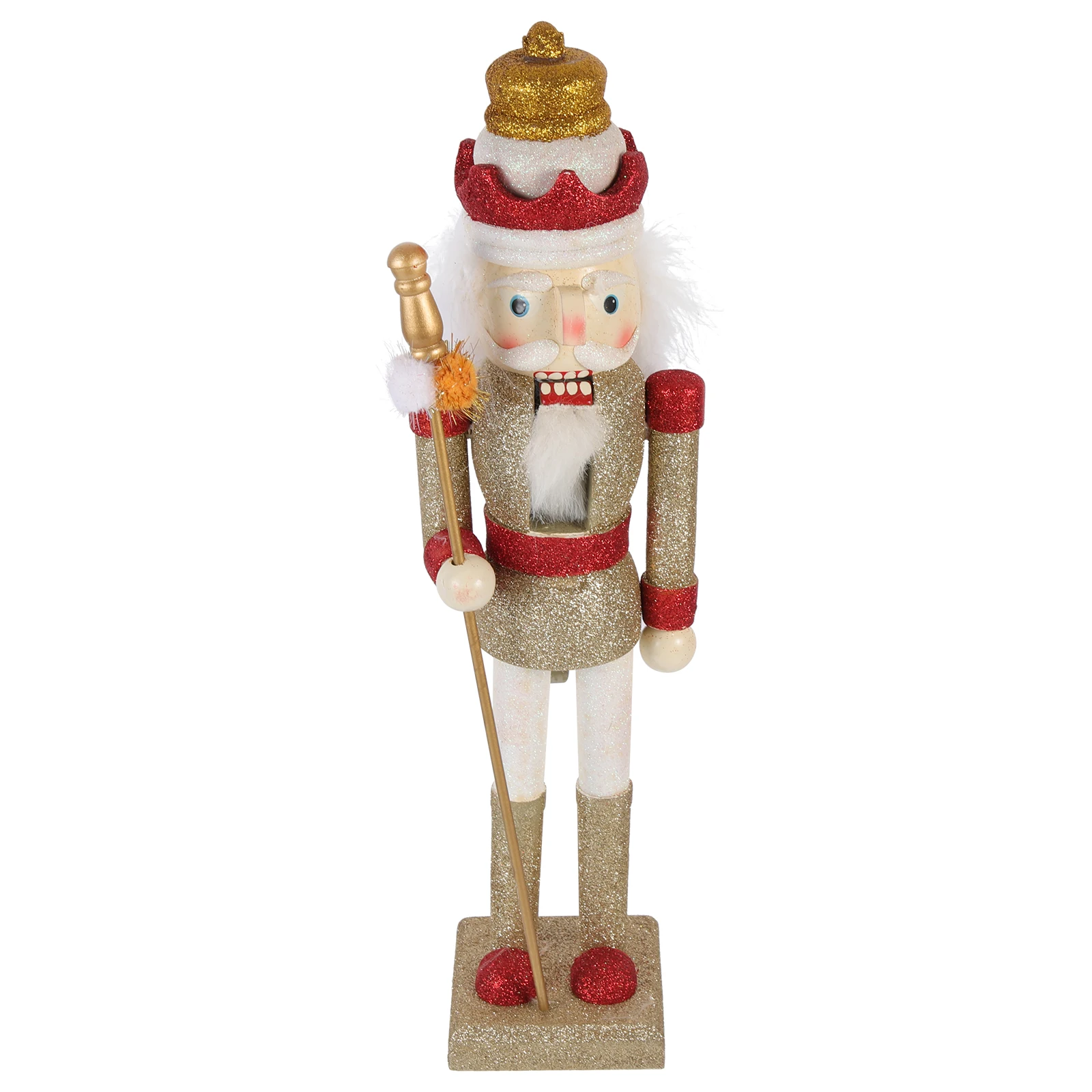

Wooden Nutcracker Decor Lovely Design Perfect for Bedroom Living Room Car Office Xmas Ornament Holiday Table Centerpieces