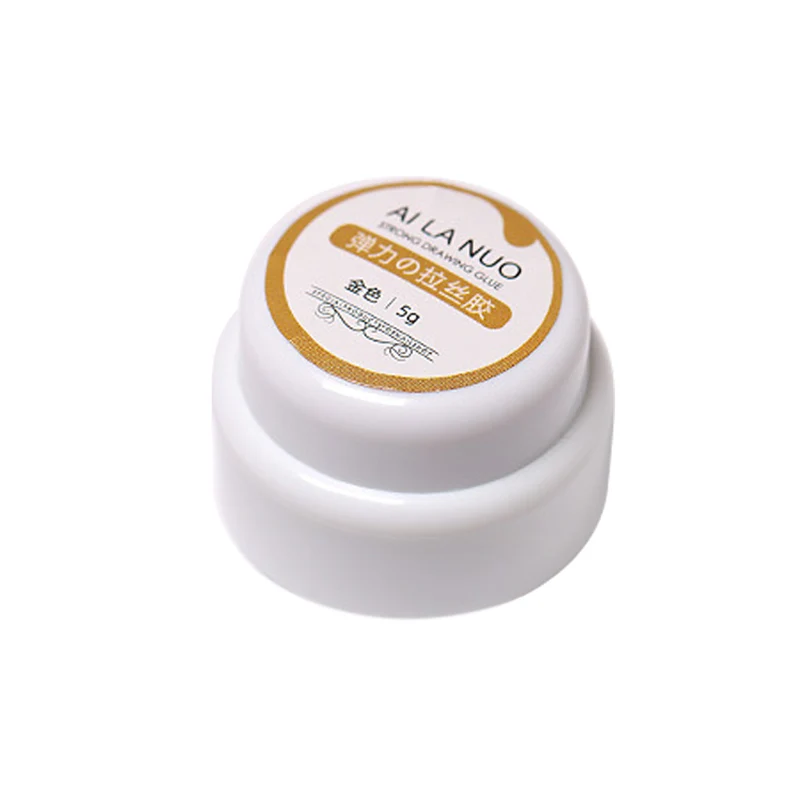 Colori 20g Nail Art Stretch dipinto colla spazzolata colla ragno forniture per Nail Art bianco nero oro TSLM1