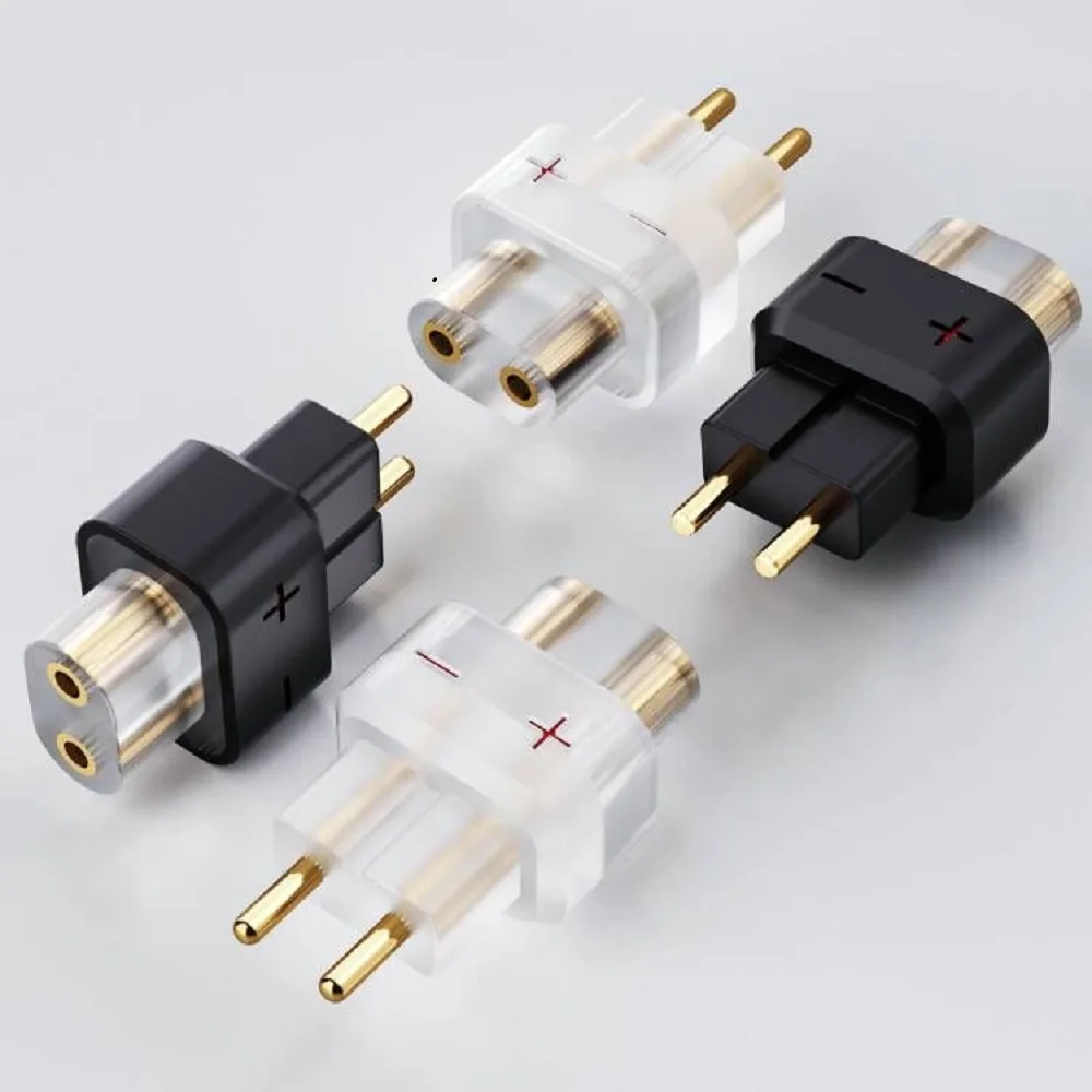 

2pcs Earphone Adapter QDC Female 0.78 2 Pin Male to Earphones Earsets for EJ07/TAPE PRO/SHOZY/SHUOER CONDUCTOR/SINGER/SOLOIST
